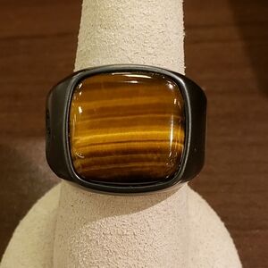 David Yurman Men's Tigereye Signet Ring